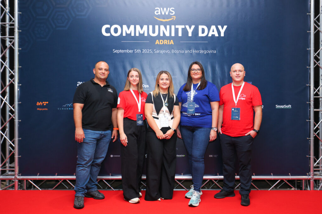 allOps team at the AWS Community Day Adria 2025 in Sarajevo